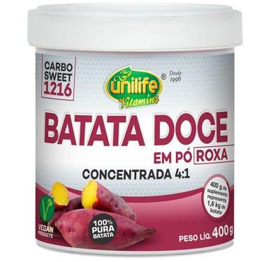 Imagem de Batata Doce Roxa Em Pó 100% Pura 400G Unilife