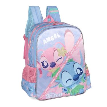 Imagem de Mochila Infantil De Costas Escolar Stitch Luxcel-Unissex