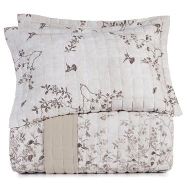 Imagem de Kit Colcha Queen 3Pcs Malha Algodao Paradis Altenburg