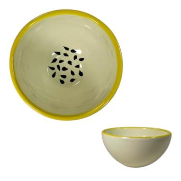 Imagem de Tigela Bowl Cumbuca Formato De Fruta Sobremesa Cerâmica Caldo Sopa Sorvete Açai Cozinha Nova (BOWL MARACUJA 340ml)