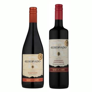 Imagem de Kit Vinho Tinto Pinot Noir e Cabernet Sauvignon Marcus James Vinicula 