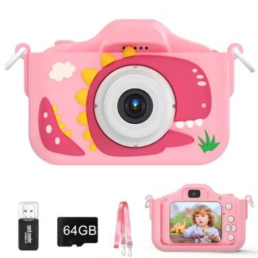 Imagem de Câmera infantil XBENDON 48MP com lente dupla 1080P com cartão SD de 64