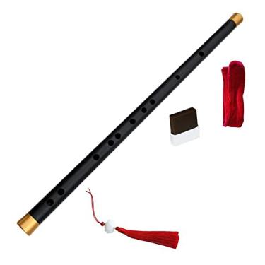 Imagem de Flauta de bambu chinesa instrumentos musicais tradicionais bambu Dizi chave de C D E F G Bb EB flauta transversal (cor: 16)