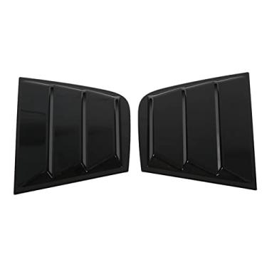 Imagem de aqxreight 2 Unidades de Persiana de Janela Lateral Preta, Para-, Proteção contra o Sol, Adaptações de Carro, Substituição para Charger 2015 + Cobertura de Concha Correspondente de Ar de Qualidade