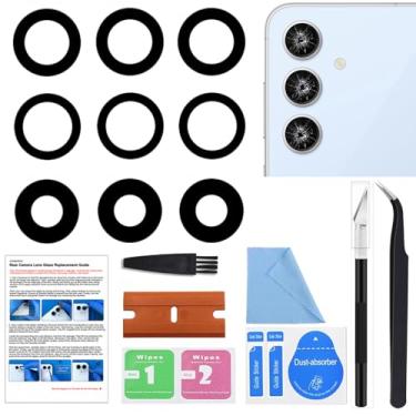 Imagem de GREEN FUSION Peça de reposição de vidro para lente de câmera traseira de 3 peças compatível com Galaxy S24 FE, com ferramentas e instruções