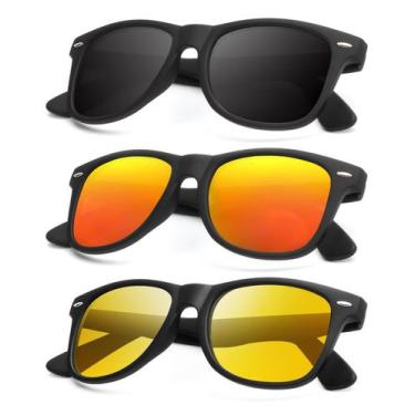 Imagem de Óculos de sol KALIYADI com visão noturna polarizada para homens e mulh