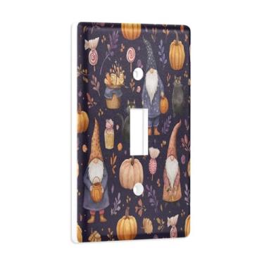 Imagem de Blueangle Capa para placa de parede para interruptor de luz - Gnomos fofos potes de doces capa decorativa para tomada de parede, tamanho 1 - gangue 4,53 x 2,76 polegadas (316)
