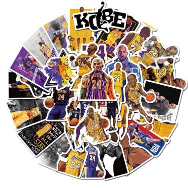 Imagem de Adesivos Kobe Bryant Anime Cartoon 50 peças de PVC impermeável