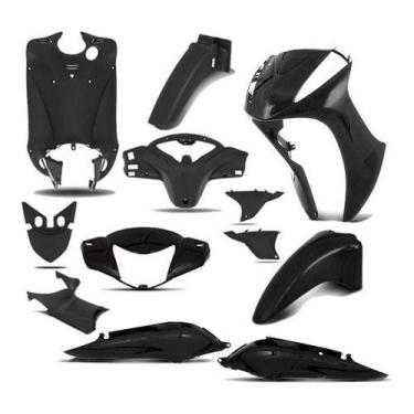 Imagem de Kit Carenagem Completa Biz 125 2015 Es Preta Pro Tork