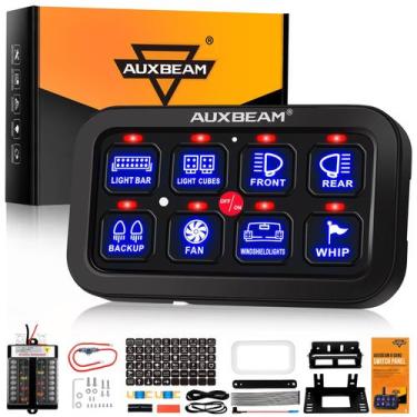 Imagem de Panel de Interruptores Auxbeam BB80 de 8 Canales con LED Regulable Aut