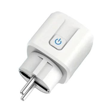 Imagem de Tomada Inteligente Plugue EU Zigbee3.0 WIFI 16/20A Monitor De Energia 