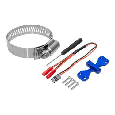 Imagem de YIJU Base de resfriamento com ventoinha para RC, base dissipadora de calor para motores, ajustável para motores 4284, 1717, 4985 de 40 a 50 mm (tamanho, Azul