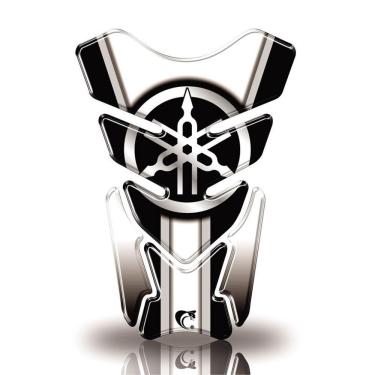 Imagem de Protetor De Tanque Adesivo Moto Yamaha Diapasão Branco Branco