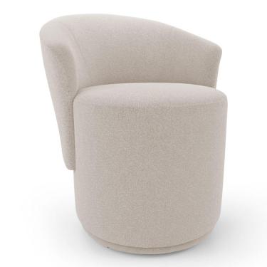 Imagem de Poltrona Orgânica Living Mavi Fixa Bouclê Bege - Desk Design