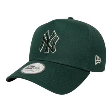 Imagem de Boné New Era 940 A-Frame New York Yankees Team Outline Verde-Masculino