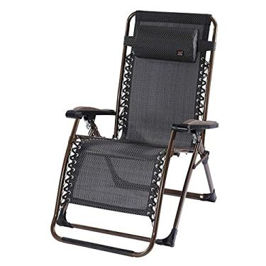 Imagem de Cadeiras de pátio com gravidade zero, cadeiras grandes e portáteis para pátio, cadeira dobrável ajustável com suporte de copo para piscina, ao ar livre, quintal, praia, durável