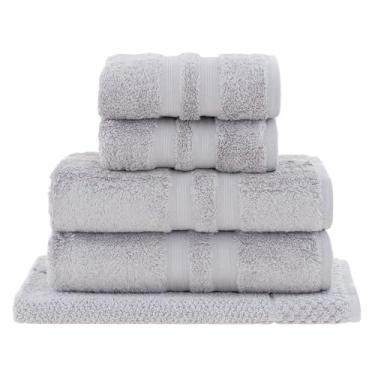 Imagem de Buddemeyer, Jogo Toalhas Banho Buddemeyer 5p Algodão Egípcio Cinza 3131
