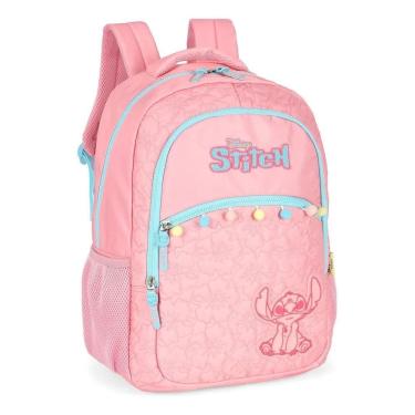 Imagem de Mochila Costas Escolar Stitch Ms50071sc Luxcel Rosa