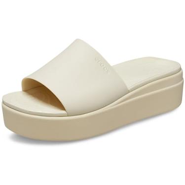 Imagem de Crocs Sandália feminina Brooklyn Slide, Osso, 38