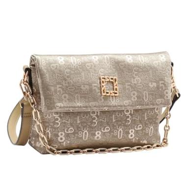 Imagem de Bolsa Chenson Deluxe com Alça de Corrente Elegante Moderna e Super Funcional (Natural)