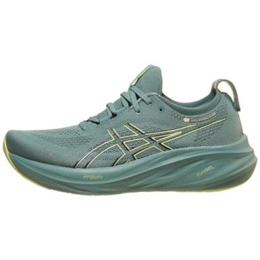 Imagem de ASICS Tênis de corrida masculino Gel-Nimbus 26, Celadon/Light Celadon, 38