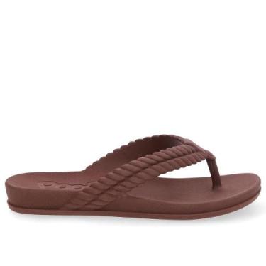 Imagem de Chinelo usaflex poofy ref ao33001 feminino, 36, Marrom escuro