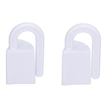 Imagem de LiebeWH Rolha DE Porta Protetores DE Aperto DE Porta para, 2 Conjuntos DE Protetores DE Batente DE Em Forma DE Bloqueio DE Dedo Segurança Infantil Evitam Lesões Em Animais DE Estimação Brancos,