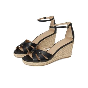 Imagem de Lauren Ralph Lauren Alpargata feminina Nellie Wedge, Preto, 39