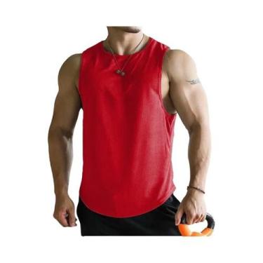 Imagem de Camisetas Sem Mangas Masculinas Secagem Rápida Respirável Em Poliéster