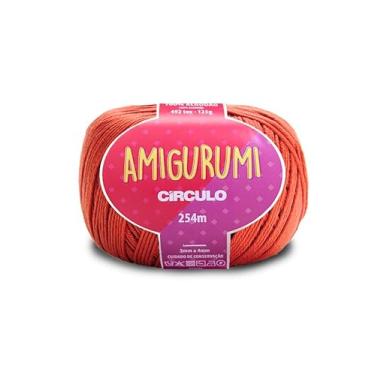 Imagem de Linha Fio Amigurumi Círculo 125g 254m 100 Algodão Mercerizado Crochê Tricô Artesanato Colorido (4095 - RUM)
