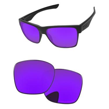Imagem de PapaViva Lentes de reposição para óculos de sol Oakley TwoFace XL OO9350 58 mm, Plasma roxo, TwoFace XL