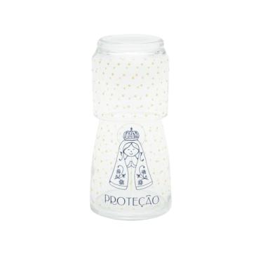 Imagem de Moringa Proteção Vidro 500ml com Copo Decorada