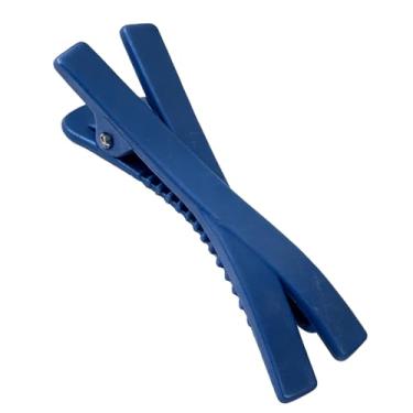 Imagem de ZJchao Grampos de Cabelo Em Formato de Cruz, Grampos de Cabelo Fofos e Coloridos para Mulheres, Meninas, Acessórios de, Presilhas de Plástico para Festa, Uso Diário (Azul escuro)