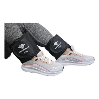 Imagem de Par Caneleira de 5kg Profissional Tornozeleira Para Treino Funcional Treinamento de Pernas Gluteo-Unissex