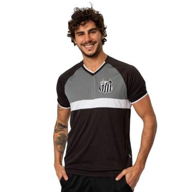 Imagem de CAMISETA SURF CENTER SANTOS ESPORTIVA RECORTE MASCULINO - PTO/BCO GG-Masculino