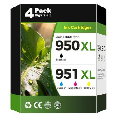 Imagem de Tinta 950 XL 951 XL 8600 8100 compatível com cartuchos de tinta HP 950 951 pacote combo 950XL 951XL cartuchos de tinta para impressoras HP Office Jet Pro 8600 8610 8615 8620 8625 8100 8630 8666 0 276