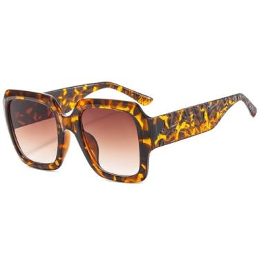 Imagem de Óculos de Sol UV400 - Armação Grande em Cores Candy com Degradê para Homens e Mulheres, Ideais para Esportes ao Ar Livre, Corrida e Ciclismo, 07