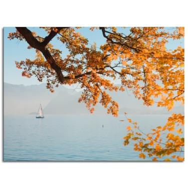 Imagem de Pôster de outono 26 impressões em tela dourada arte de parede de outono para casa 1 painéis decorações não ramificadas 25,4 x 20,3 cm