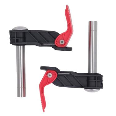 Imagem de Braçadeira para cachorro, bancada, carpintaria, prensa rápida, aço inoxidável, braçadeira para placa e trilho guia, fixação 19mm, 2 peças