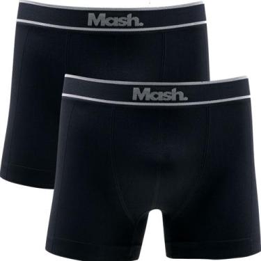 Imagem de Kit Com 2 Cuecas Boxer Em Microfibra Mash Sem Costura Masculina Box Co
