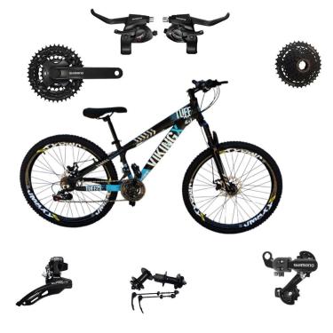 Imagem de Bicicleta 26 VikingX T25 24v Cubo K7 SHIMANO Freeride Pneu 26 Cravudo-Unissex