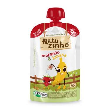 Imagem de Papinha de Fruta Orgânica Natuzinho Morango e Banana 100g  Sem Conserv