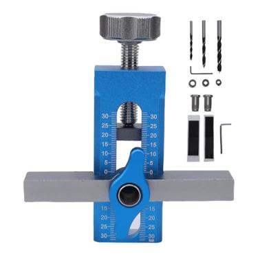 Imagem de Jectse Posicionador de Instalação de Porta de Armário, Gabarito de Liga de Alumínio para Placas de Madeira de 7-40 Mm, Armários Com/sem Moldura, Azul