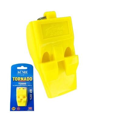 Imagem de Apito Futebol Árbitro Juiz Profissional Acme Tornado 2000, Amarelo