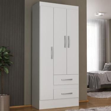 Imagem de Kit 2 Mesa de Cabeceira 1 Gaveta Branco - Direto Sim, Branco