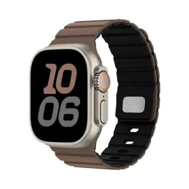 Imagem de Pulseira Magnética De Silicone De 49mm 46mm 45mm 44mm 41mm 42mm Para A