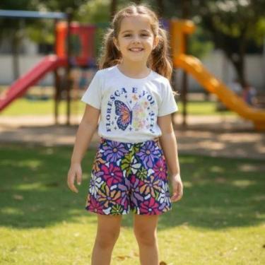 Imagem de Conjunto Curto Infantil Menina Blusa e Shorts-Kely & Kety - Kely Kety,