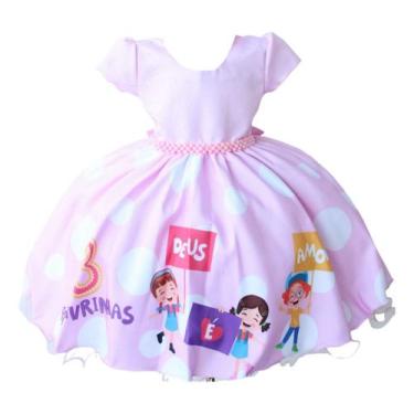 Imagem de Vestido Infantil Três Palavrinhas, Rosa, 2