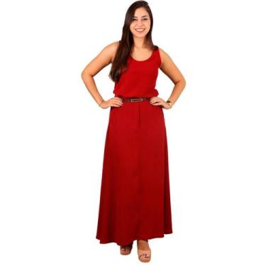 Imagem de Conjunto Feminino Duna Moda Verão Saia Longa E Blusa Lisa Blusinha Reg
