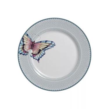 Imagem de Conjunto com 6 Pratos de Sobremesa Borboleta 2 Ø21cm - Alleanza Cerâmi